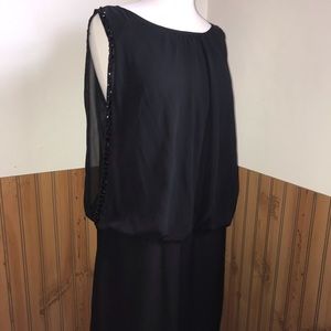 Black Beaded Cocktail Dress
